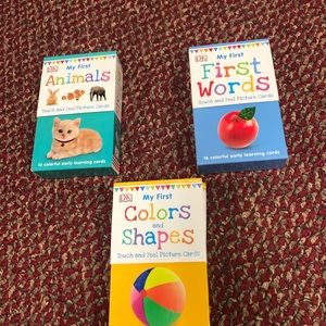 3 Boxes of My First Touch and Feel Picture Cards: Words, Animals, Shapes & Color